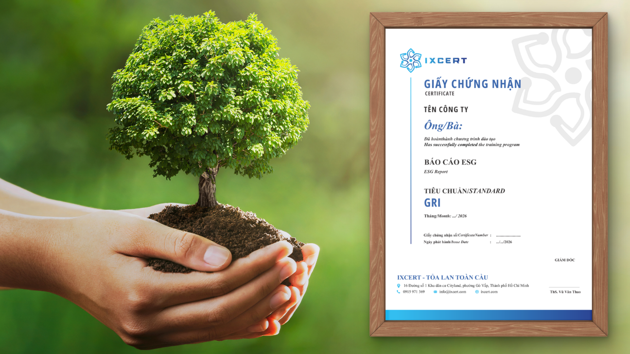 Chứng chỉ chương trình đào tạo báo cáo esg theo gri