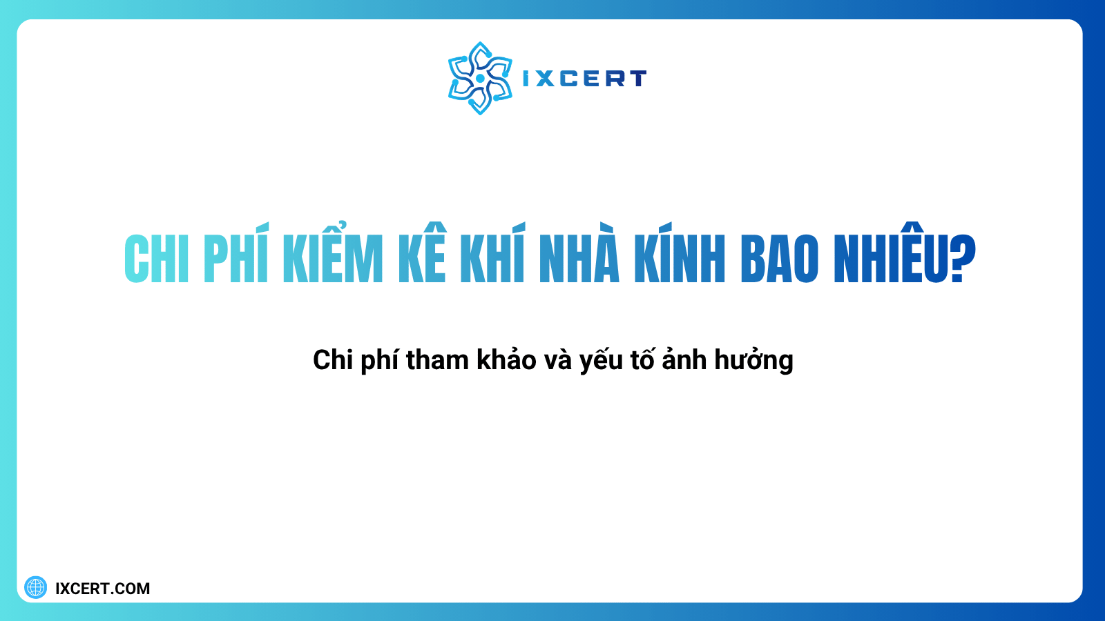 Chi phí kiểm kê khí...
