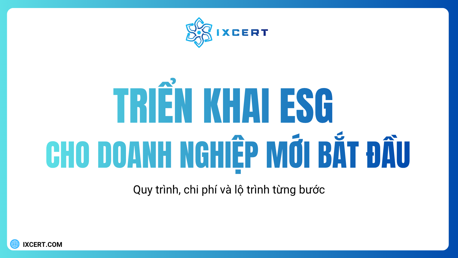 Triển khai ESG cho doanh nghiệp mới bắt đầu: Quy trình, chi phí và lộ trình từng bước