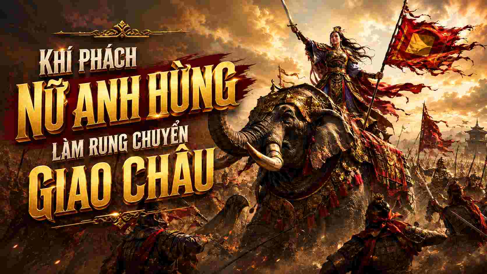 Bà Triệu cưỡi voi ra trận: Khí phách nữ tướng làm rung chuyển Giao Châu