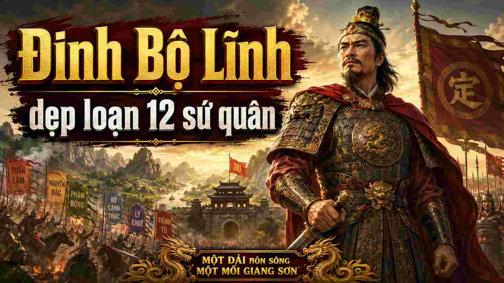 Đinh Bộ Lĩnh dẹp loạn 12 sứ quân: Thống nhất quyền lực để lập lại trật tự