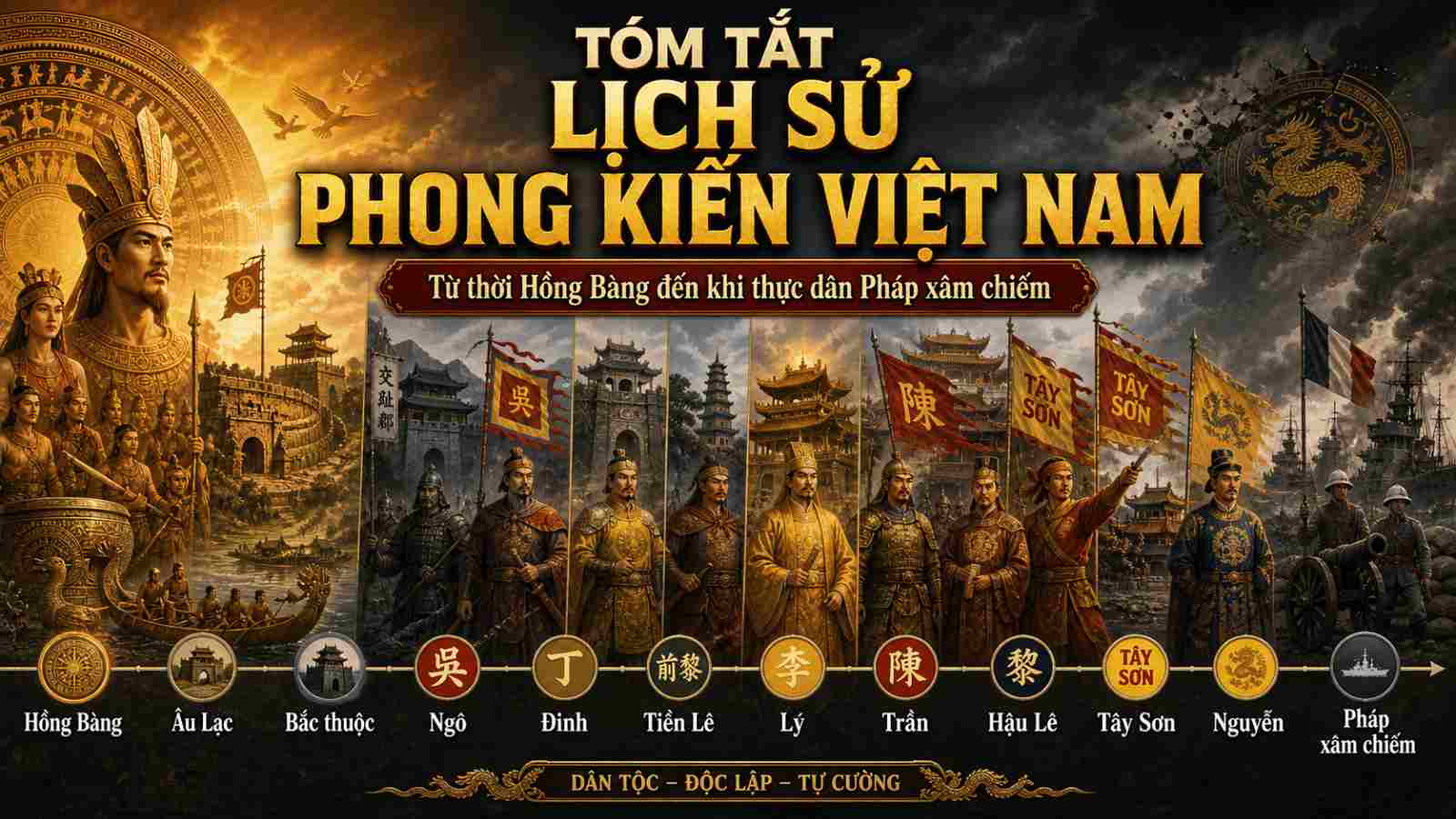Tóm tắt lịch sử phong kiến Việt Nam
