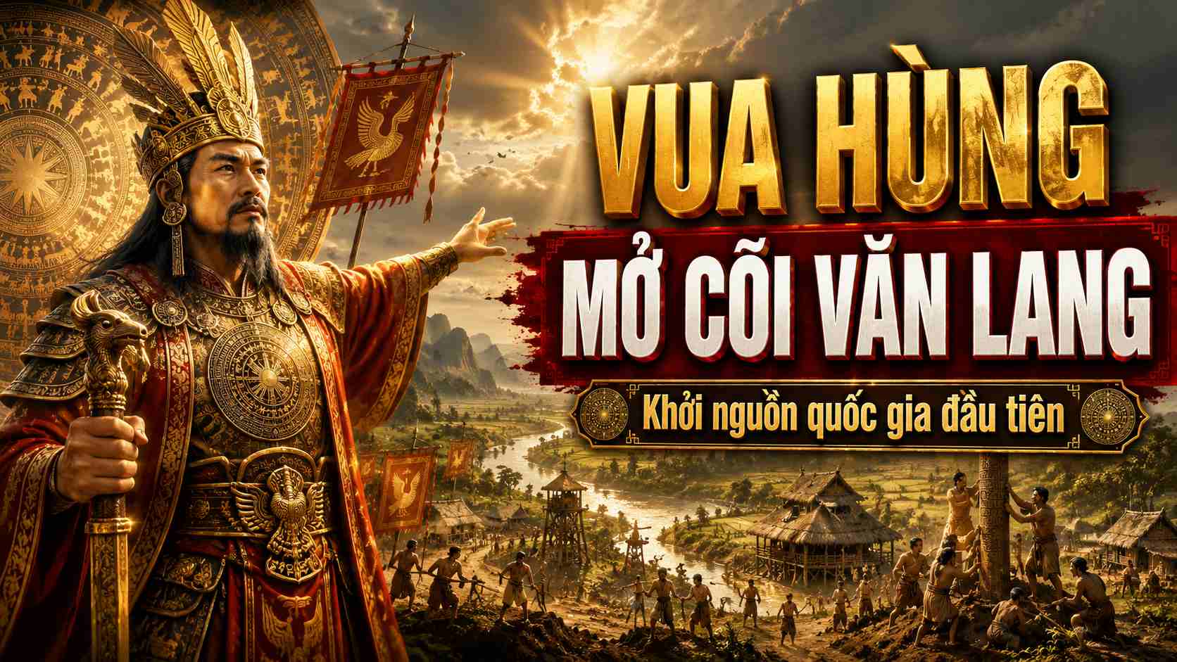 Vua Hùng mở cõi Văn Lang: Chí dựng nước và bài học gây dựng nhân tâm