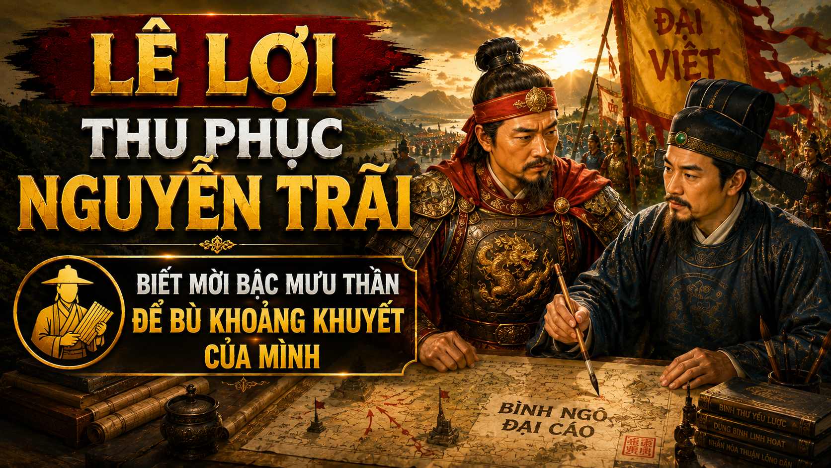 Lê Lợi thu phục Nguyễn Trãi: mời bậc mưu thần để bù khoảng khuyết của mình