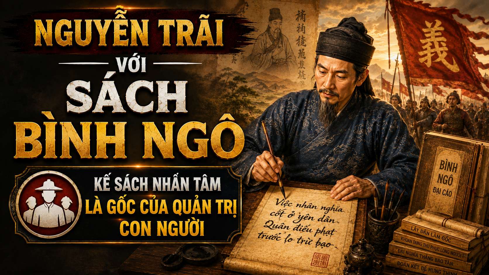 Nguyễn Trãi với Bình Ngô sách: Nhân tâm là gốc quản trị con người