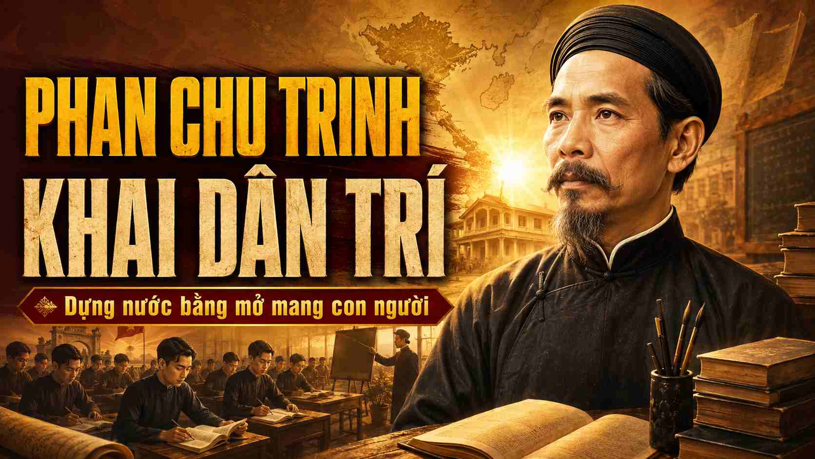 Phan Châu Trinh khai dân trí: Dựng nước bằng mở mang con người