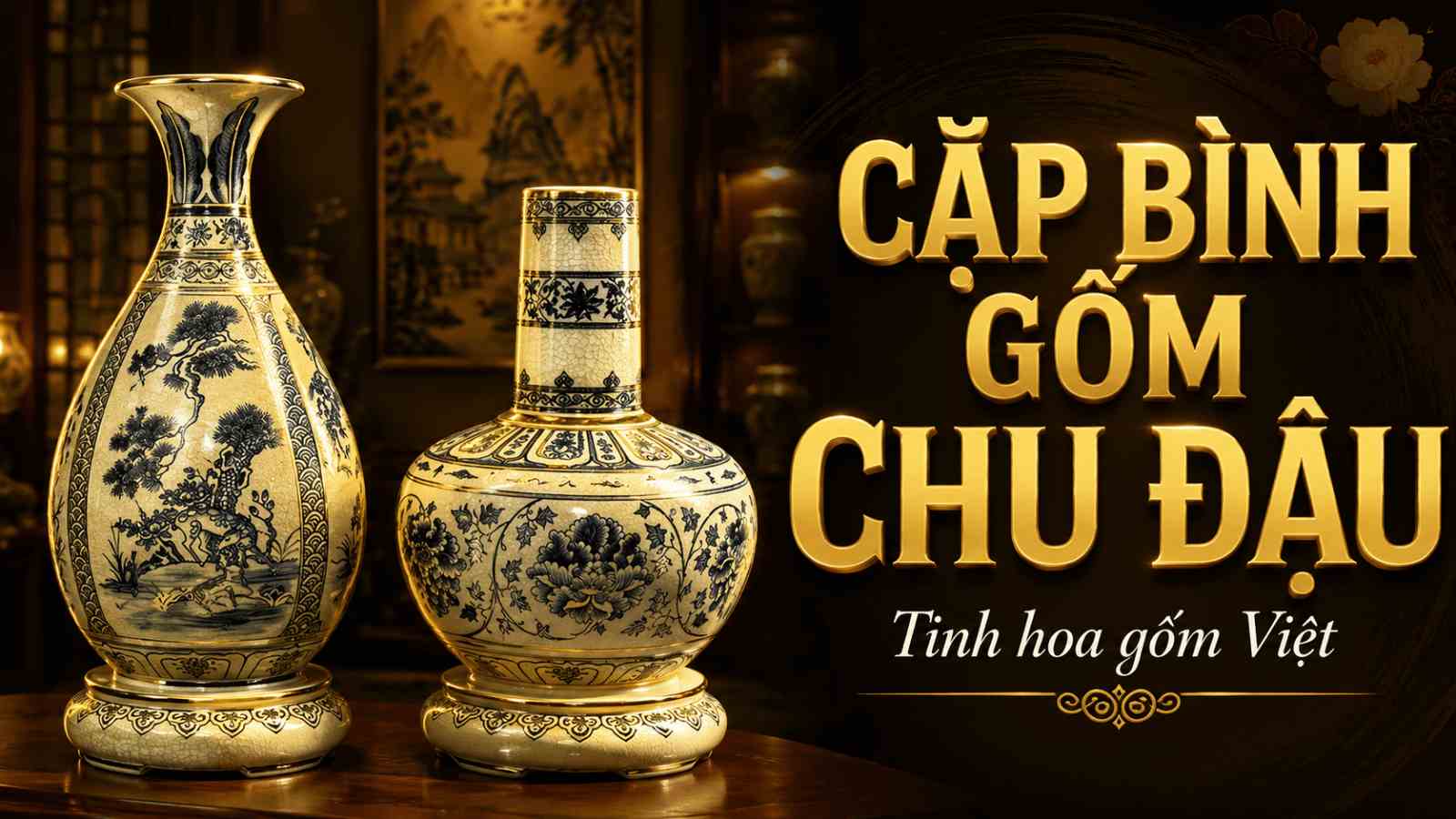 Bình âm dương gốm Chu Đậu: Hài hòa âm dương, phu thê hòa hợp